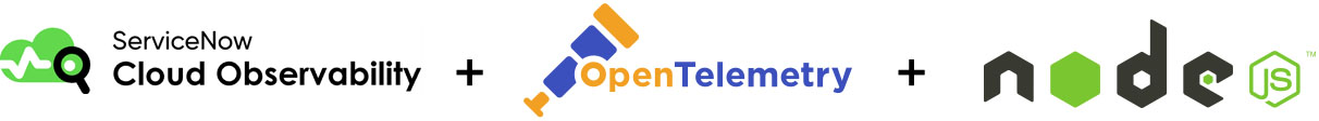 ServiceNow Cloud Observability + OpenTelemetry + Node.js